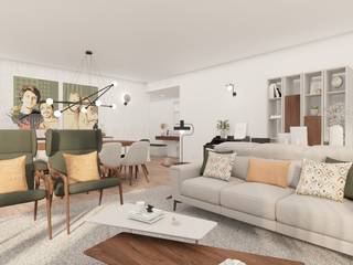 Projeto Quinta dos Alcoutins, Ginkgo Design Studio Ginkgo Design Studio Modern Living Room