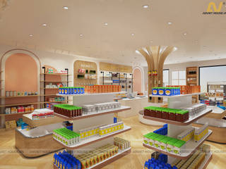 The project of Ms. Diep Anh's mini supermarket - Hoa Binh, Anviethouse Anviethouse Autres espaces