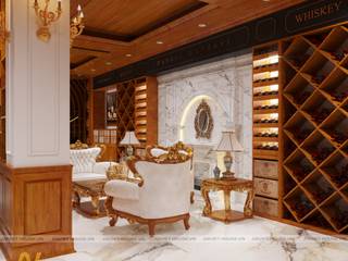 Project of showroom Wine - Cigar Mr. Tuan - Ninh Binh, Anviethouse Anviethouse Asian style wine cellar