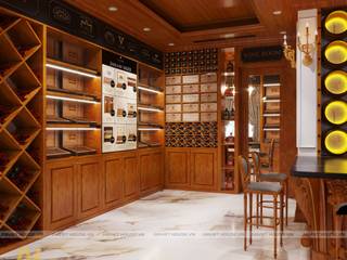 Project of showroom Wine - Cigar Mr. Tuan - Ninh Binh, Anviethouse Anviethouse Asian style wine cellar