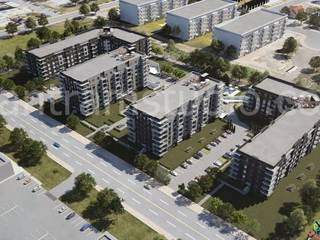3d architectural visualization of Residential Apartments in San Antonio, Texas , Yantram Architectural Design Studio Corporation Yantram Architectural Design Studio Corporation Apartemen