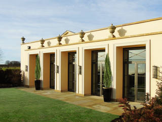 Elegant Curved Neoclassical Façade, Architectural Bronze Ltd Architectural Bronze Ltd Skylights