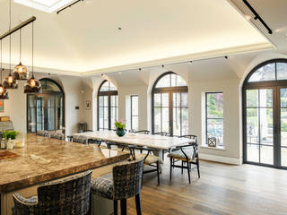The most beautifull Kitchen & Dining Room with Bronze Arched Doors, Architectural Bronze Ltd Architectural Bronze Ltd Classic style dining room
