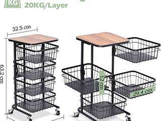 Kitchen Trolley, Press profile homify Press profile homify Bếp nhỏ