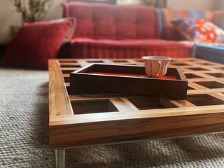 Teak Wooden Base / Coffee Table - Color & Size All Customizable , Lila & Lin Lila & Lin Living room Wood Multicolored