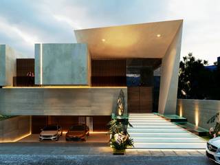 Casa Condado de Sayavedra, emARTquitectura Arte y Diseño emARTquitectura Arte y Diseño منزل عائلي صغير