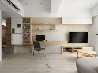 Eudora．幸福, 禾光室內裝修設計 ─ Her Guang Design 禾光室內裝修設計 ─ Her Guang Design Minimalist living room