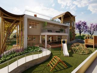CASA BAMBU ÁUREO, TELLUS ARQUITETURA SUSTENTÁVEL TELLUS ARQUITETURA SUSTENTÁVEL Einfamilienhaus