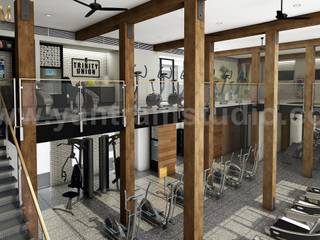 3D Interior Designers present a Gymnasium in New York by Yantram 3D Architectural Rendering Studio, Yantram Animation Studio Corporation Yantram Animation Studio Corporation Gimnasios domésticos de estilo rural