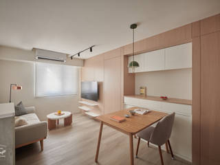 Our Home - 全室舊屋翻新, 酒窩設計有限公司 Dimple Interior Design 酒窩設計有限公司 Dimple Interior Design Minimalist living room