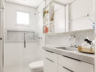 Banheiros cleans, TODDO Arquitetura e Interiores TODDO Arquitetura e Interiores Banheiros modernos