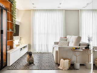 Sala de estar para família com pet, TODDO Arquitetura e Interiores TODDO Arquitetura e Interiores Modern Living Room