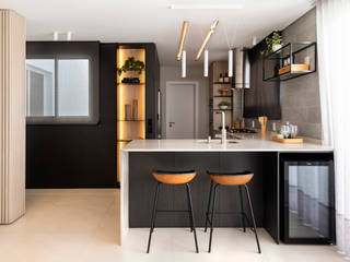 Cozinha integrada moderna, TODDO Arquitetura e Interiores TODDO Arquitetura e Interiores Muebles de cocinas