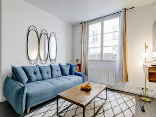 rue Brey - UpperKey Paris UpperKey Modern living room Meubles, Canapé, Propriété, Imeuble, Table, Confort, Fenêtre, Bois, Rectangle, Cadre de l&#39;image