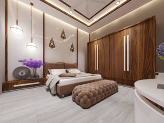 BEDROOM INTERIOR, KARU AN ARTIST KARU AN ARTIST ห้องนอนใหญ่