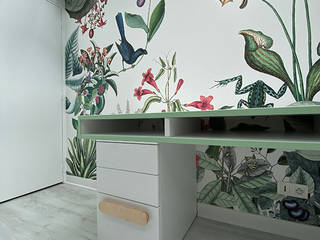 Création d'un bureau sur mesure à La Garenne-Colombes, Nuance d'intérieur Nuance d'intérieur Ruang Studi/Kantor Modern