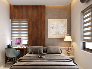 Stylish Design Of Bedroom Interior..., Monnaie Architects & Interiors Monnaie Architects & Interiors Dormitorio principal