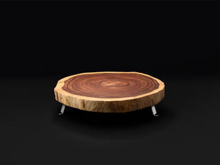 Tavolino in legno massello in essenza di Amber, Bruno Spreafico Bruno Spreafico Living room