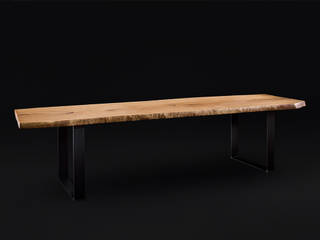 Tavolo in legno massello in essenza di Rovere, Bruno Spreafico Bruno Spreafico Rustic style dining room