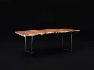 Tavolo in legno massello in essenza Amber, Bruno Spreafico Bruno Spreafico Salas de jantar rústicas