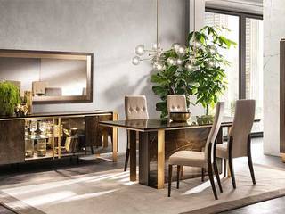 Essenza Braun Gold mit Marmoreffekt Hochglanz, SPELS-MÖBEL UG SPELS-MÖBEL UG Modern living room