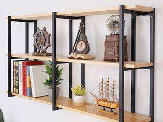 FMOGGE wooden shelves, Press profile homify Press profile homify Phòng học/văn phòng phong cách mộc mạc