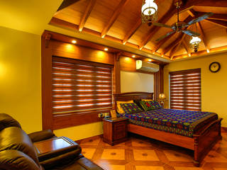 Traditional style Bedroom Interior..., Monnaie Interiors Pvt Ltd Monnaie Interiors Pvt Ltd Kamar tidur utama