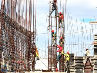 Construction Draw Inspection Press profile homify Other spaces Sky, Cloud, Mast, Scaffolding, Tall ship, Pole, Composite material, Construction, Facade, Event