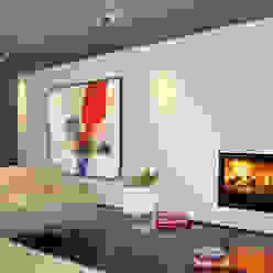 Recuperadores Lenha Bodart&Gonay - In Fire (com ventilação incorporada), Biojaq - Comércio e Distribuição de Recuperadores de Calor Lda Biojaq - Comércio e Distribuição de Recuperadores de Calor Lda Modern living room