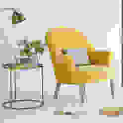 Munchkin armchair Loaf Modern living room ٹیکسٹائل Amber/Gold armchair,yellow,velvet,living room,Sofas & armchairs