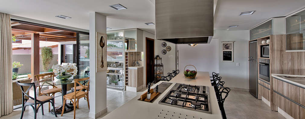 7 ideas geniales para separar la cocina de la sala y el comedor Imagenes de barras para cocina con arco