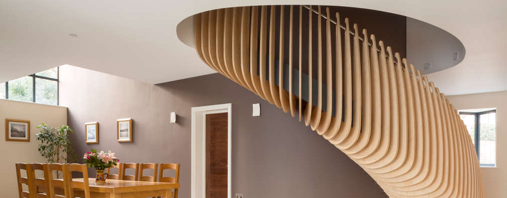Estas ideas de escaleras te van a encantar Ideas Curvas Escalera