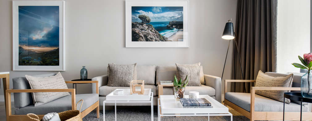 The 10 Most Beautiful Living Rooms In South Africa Waterfron Stay Gulmarn Apartments Scandinavian Living Room By Minc Design Studio