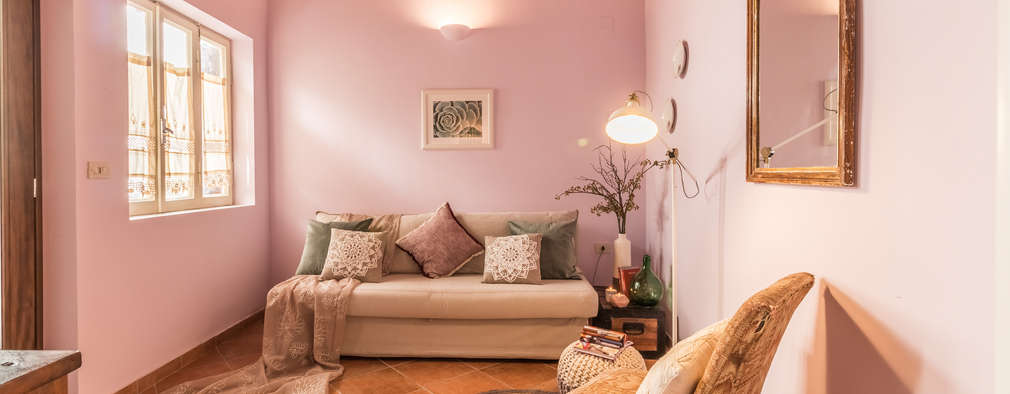 10 Ide Warna Dinding Latar Sofa Ruang Tamu yang Indah