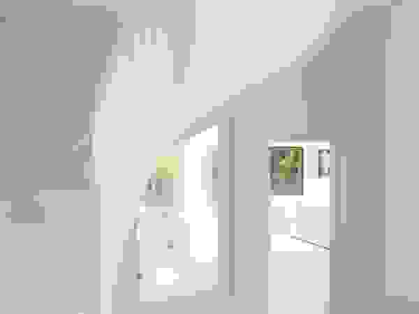 Ice White House-Luxury home Quirke McNamara Minimalist corridor, hallway & stairs