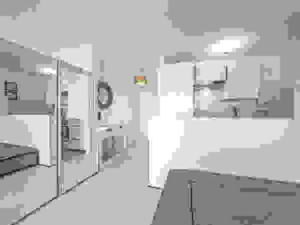 edit home staging Eclectic corridor, hallway & stairs