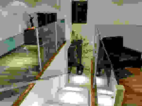 Renato Lincoln - Studio de Arquitetura Modern Corridor, Hallway and Staircase
