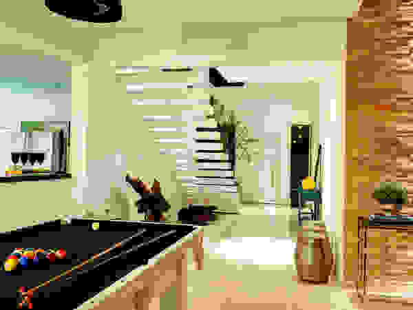 Renato Lincoln - Studio de Arquitetura Modern Corridor, Hallway and Staircase
