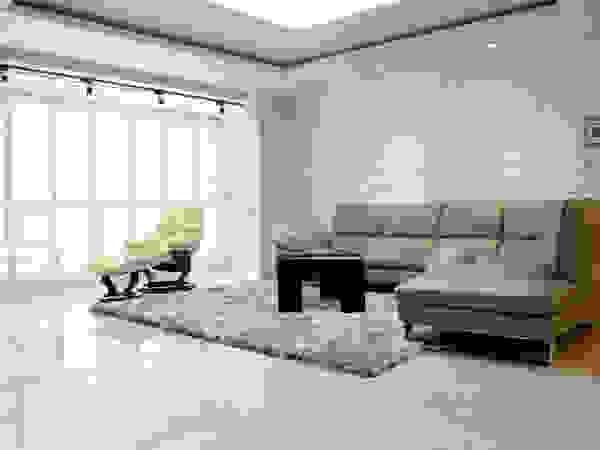 Natural marble flooring "NEW EASYSTONE" (주)이지테크(EASYTECH Inc.) Modern Living Room