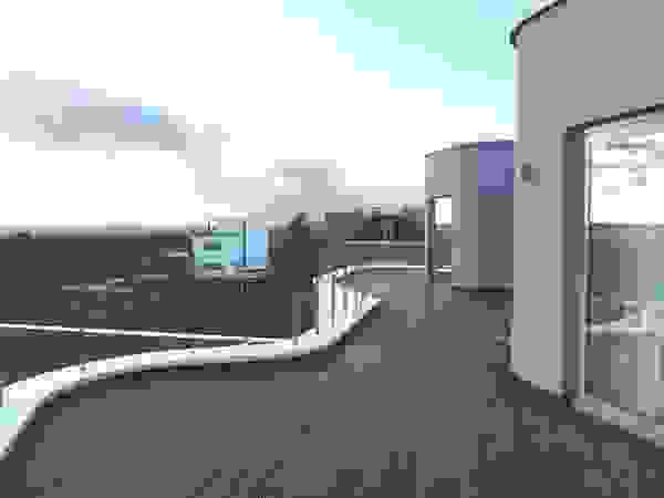 Florian Eckardt - architectinamsterdam Modern balcony, veranda & terrace