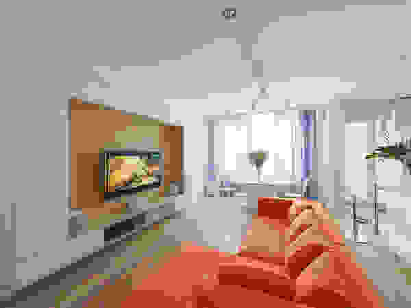 D&T Architects Minimalist living room