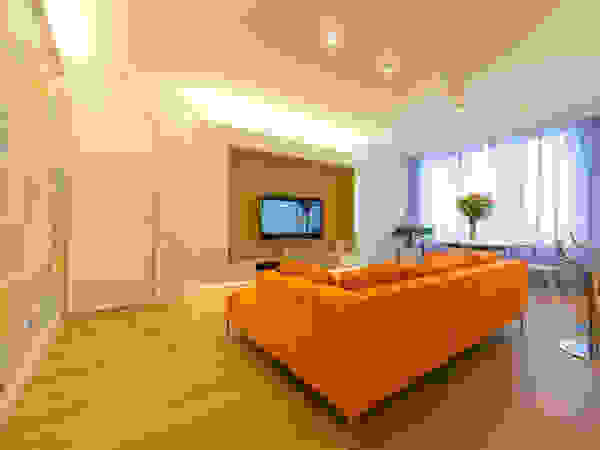 D&T Architects Minimalist living room