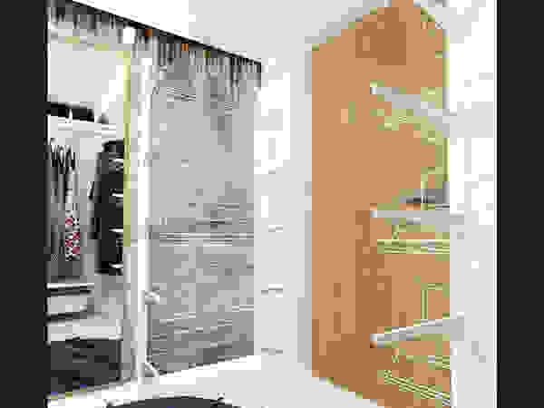 IK-architects Industrial style dressing room