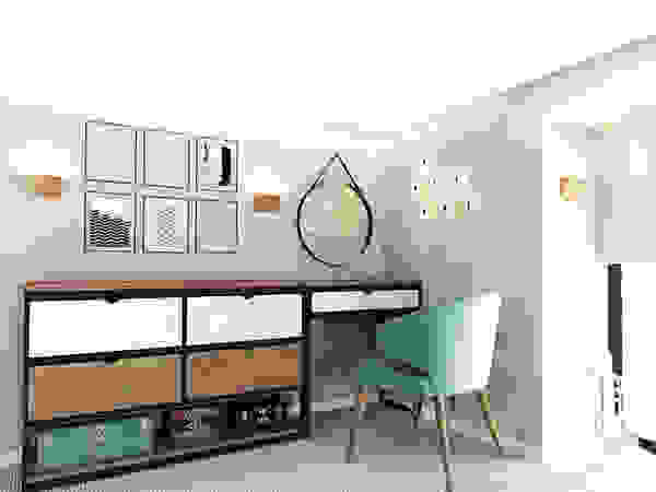 IK-architects Industrial style bedroom