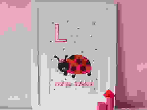 L is for Ladybird :: Personalised Print Hope & Rainbows Nursery/kid's roomAccessories & decoration