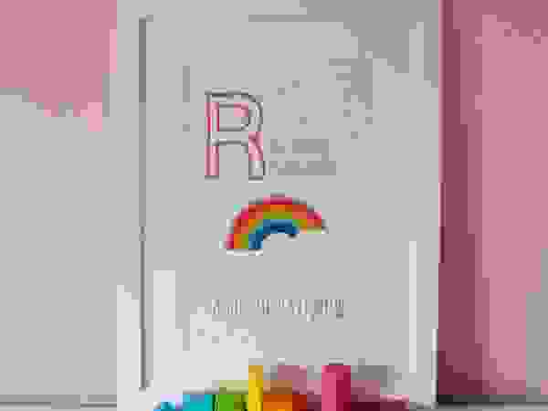 R is for Rainbow :: Personalised Print Hope & Rainbows Nursery/kid's roomAccessories & decoration