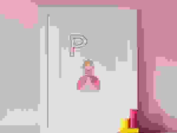 P is for Princess :: Personalised Print Hope & Rainbows Nursery/kid's roomAccessories & decoration