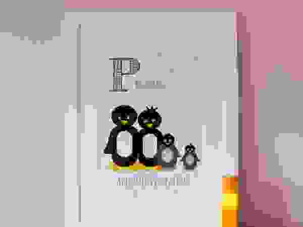 P is for Penguins :: Personalised Print Hope & Rainbows Nursery/kid's roomAccessories & decoration
