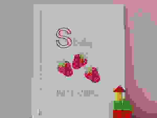 S is for Strawberries :: Personalised Print Hope & Rainbows Nursery/kid's roomAccessories & decoration