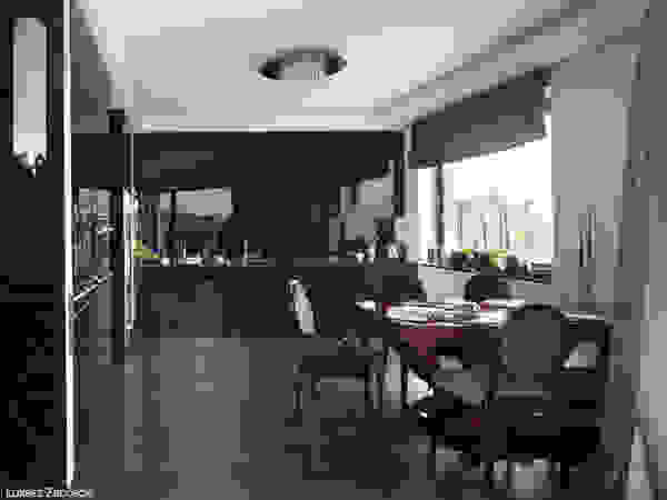Apartament inspirowany Art Deco Pracownia Projektowa Pe2 Nowoczesna jadalnia